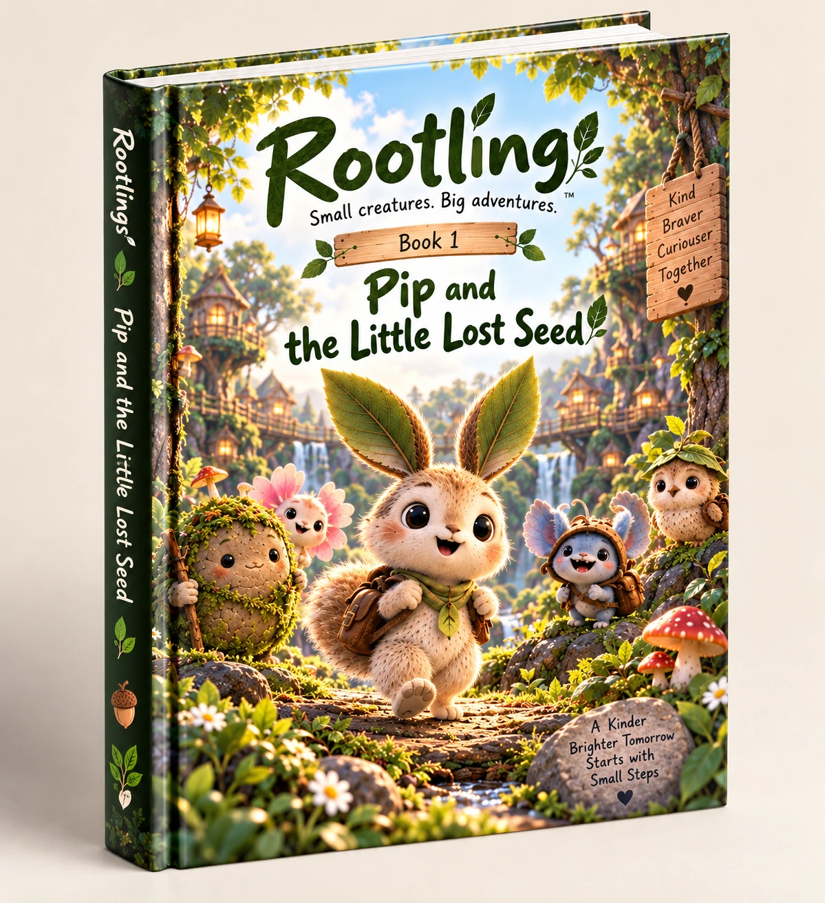 Pip und der kleine verlorene Samen — Rootlings-Buch 1, Hardcover-Vorschau der Geschichte zum Ausdrucken
